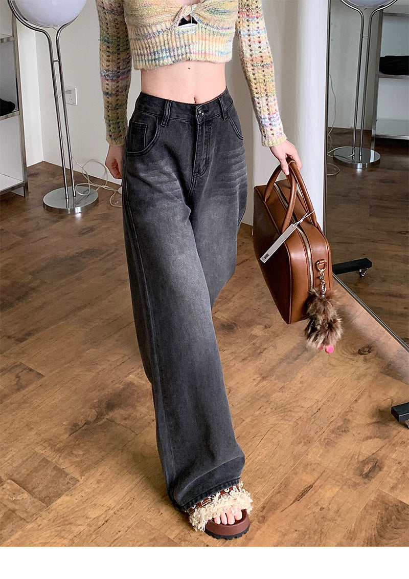 Basic baggy jeans-D812