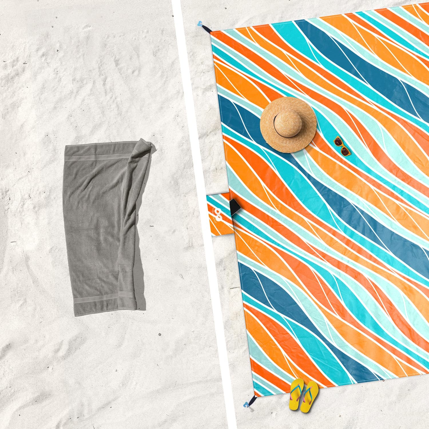Extra large portable beach mat-D248