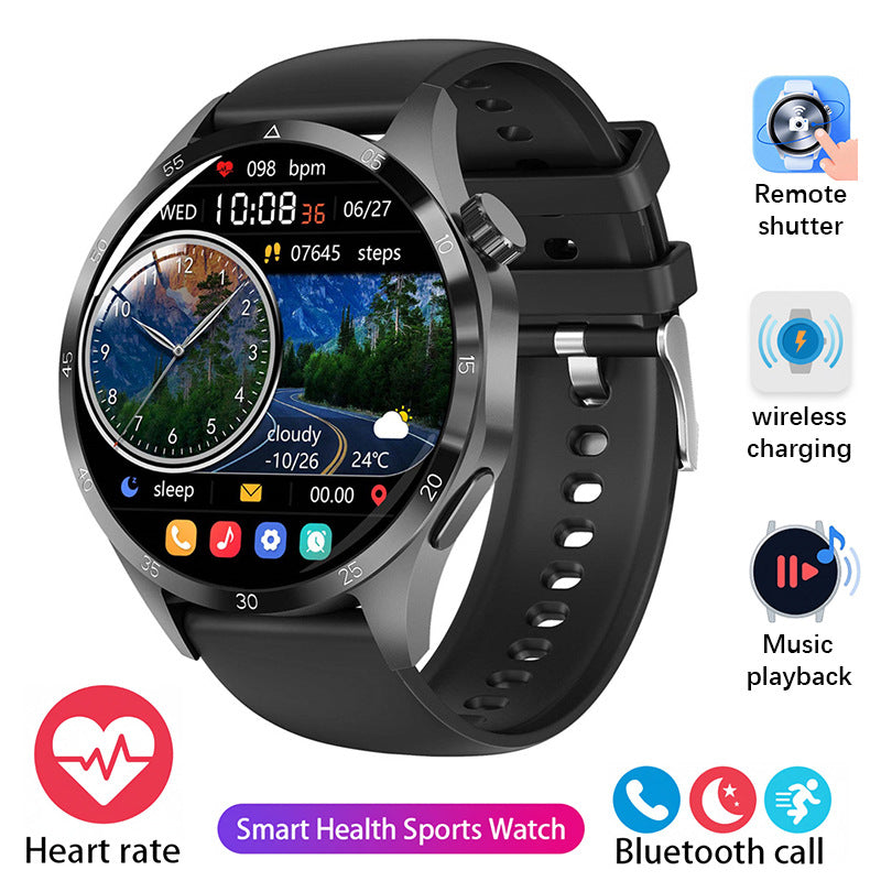High-end GT4Pro Waterproof Smart Watch Zinc Alloy Round Shape Health Monitoring Professional Fitness Tracker