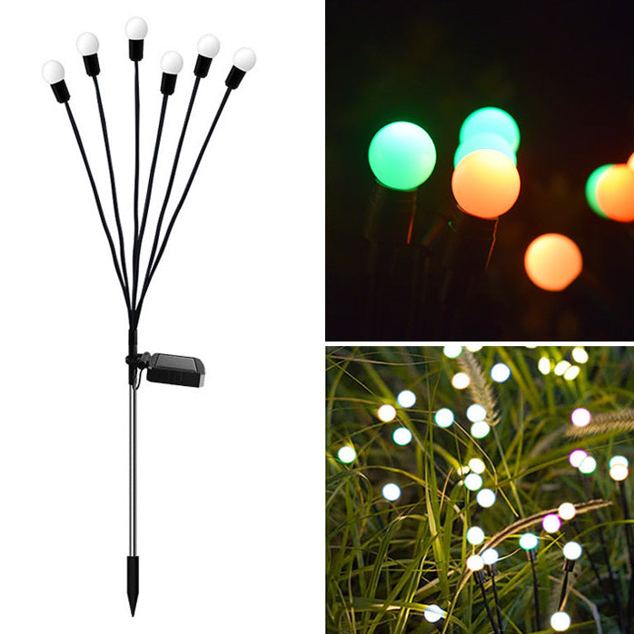 LED solar air-powered Firefly floor lamp outdoor waterproof colored lamp courtyard garden decorative lawn lamp