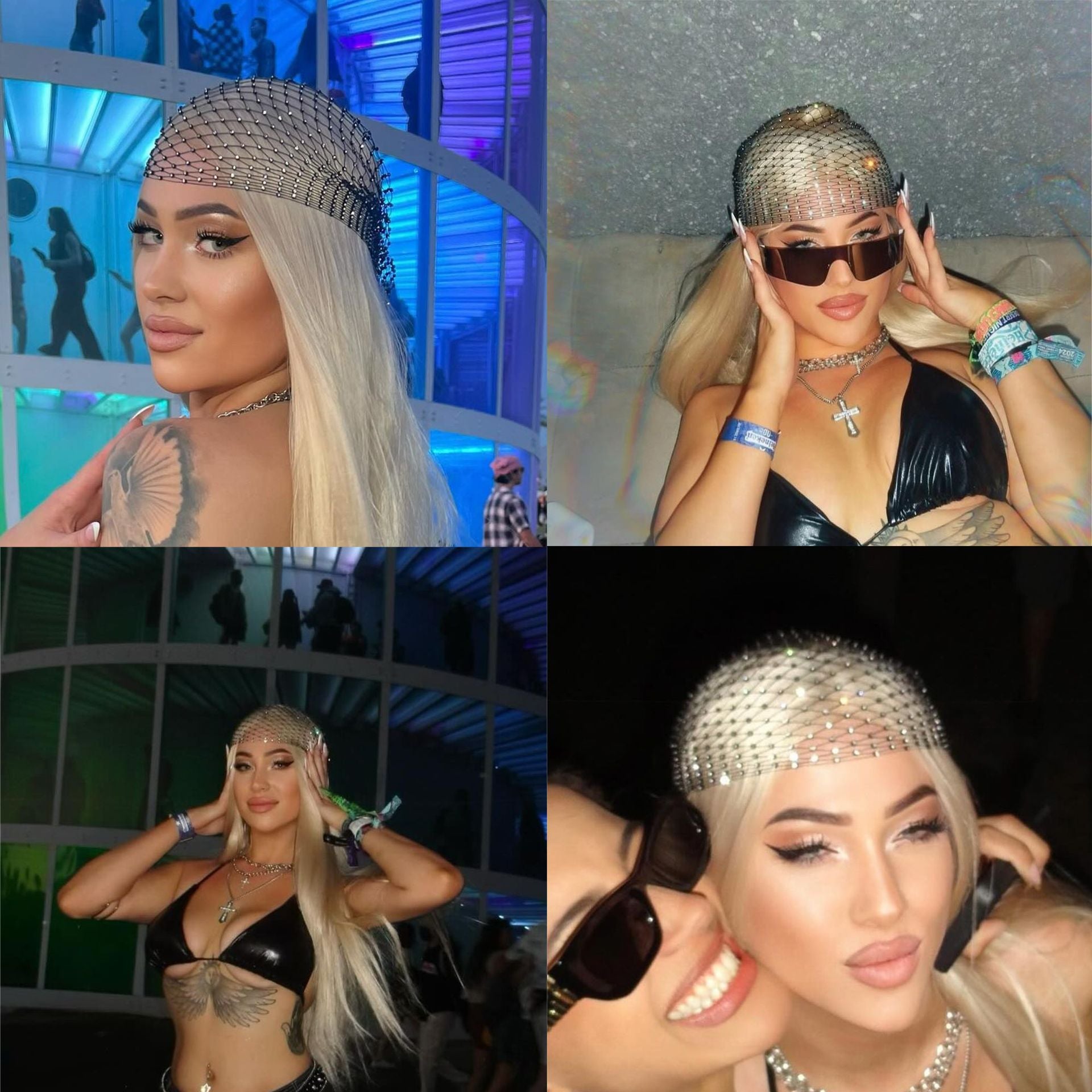 Fishing net hat-D635