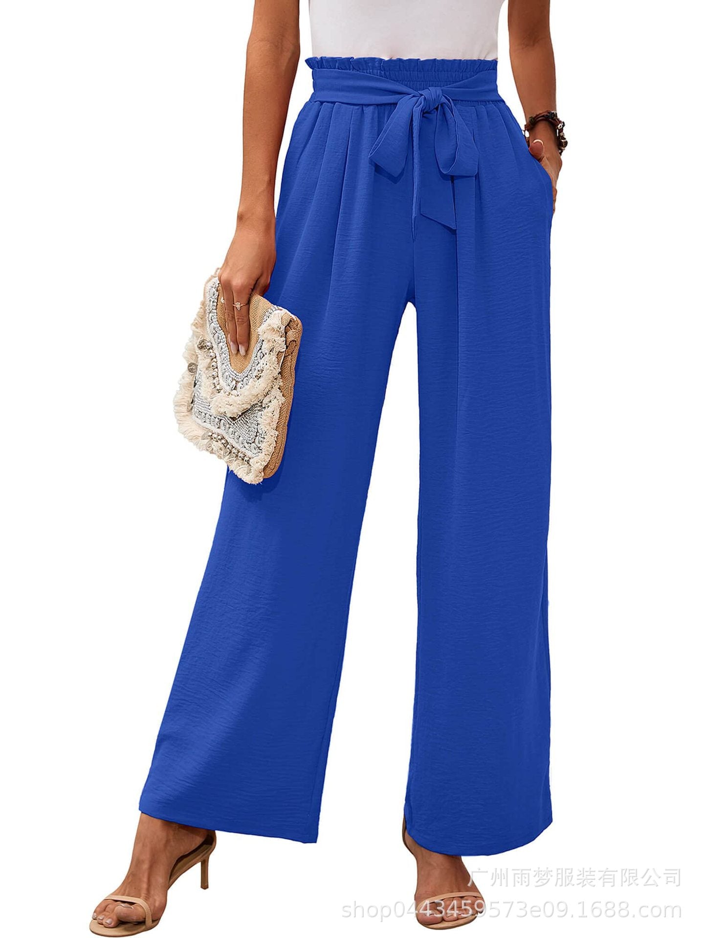 Wide-leg pants-D118