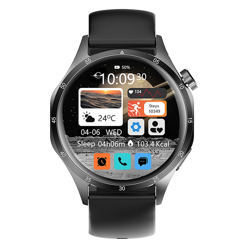High-end GT4Pro Waterproof Smart Watch Zinc Alloy Round Shape Health Monitoring Professional Fitness Tracker