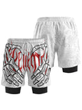 Skeleton shorts-D542