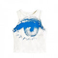 Blue eyes sleeveless top-D394