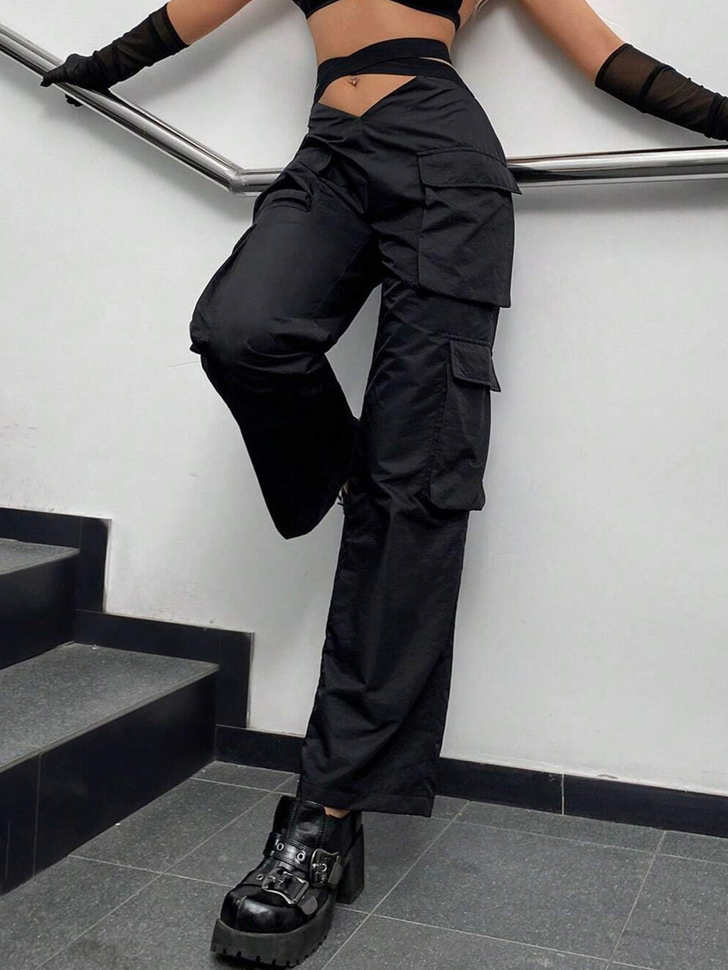 Cargo pants unique design-D561