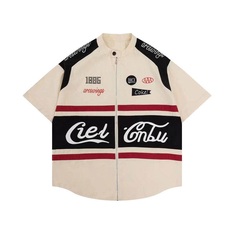 Vintage Embroidered Biker TEE-D456