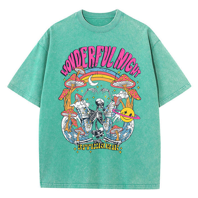 “Wonderful night skeleton” TEE-D555