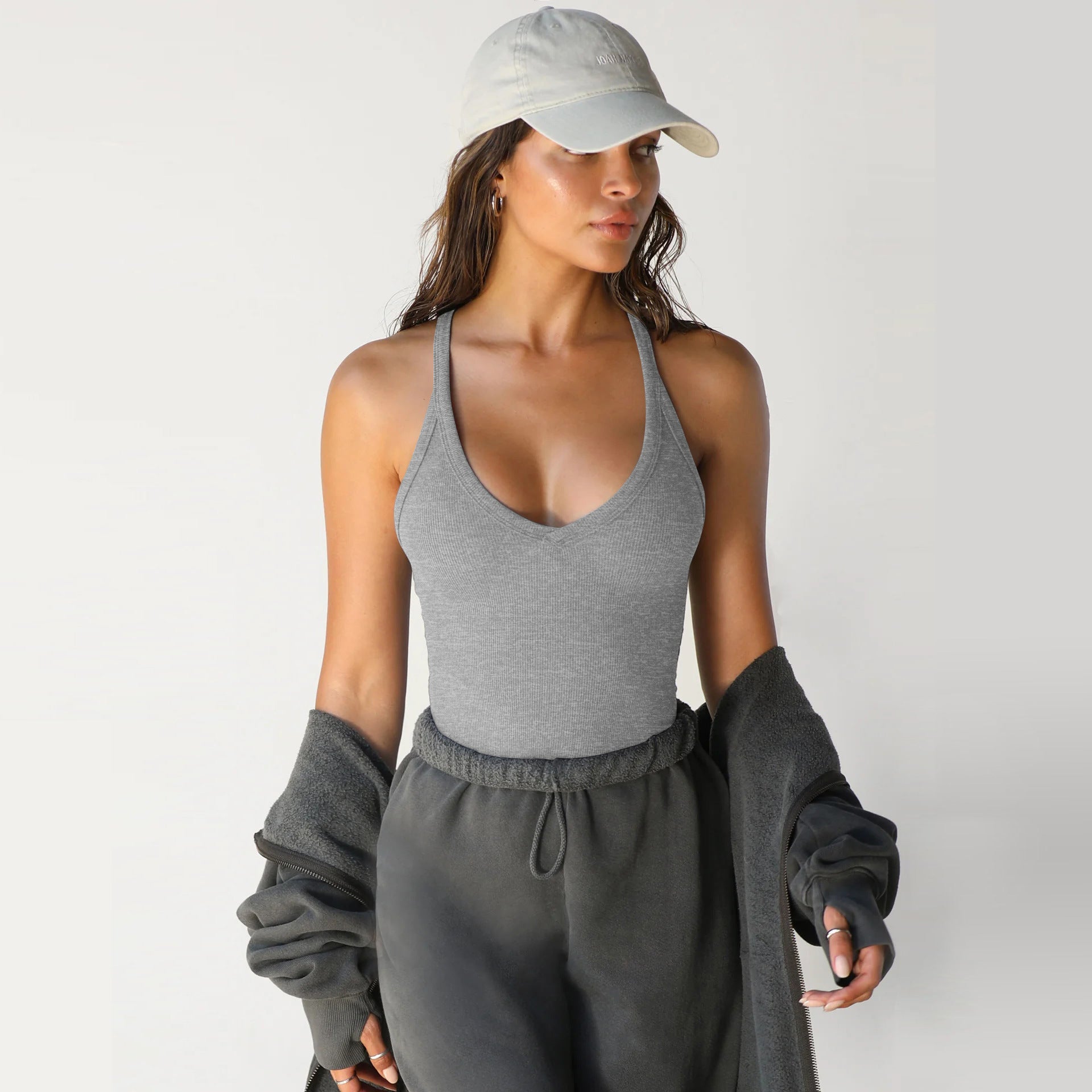 Knitted sexy vest-D450