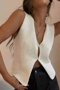 Deep V sexy tank top-D763