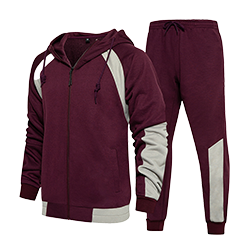Sudadera suelta con bloqueo de color suit-D462 | Inspanda