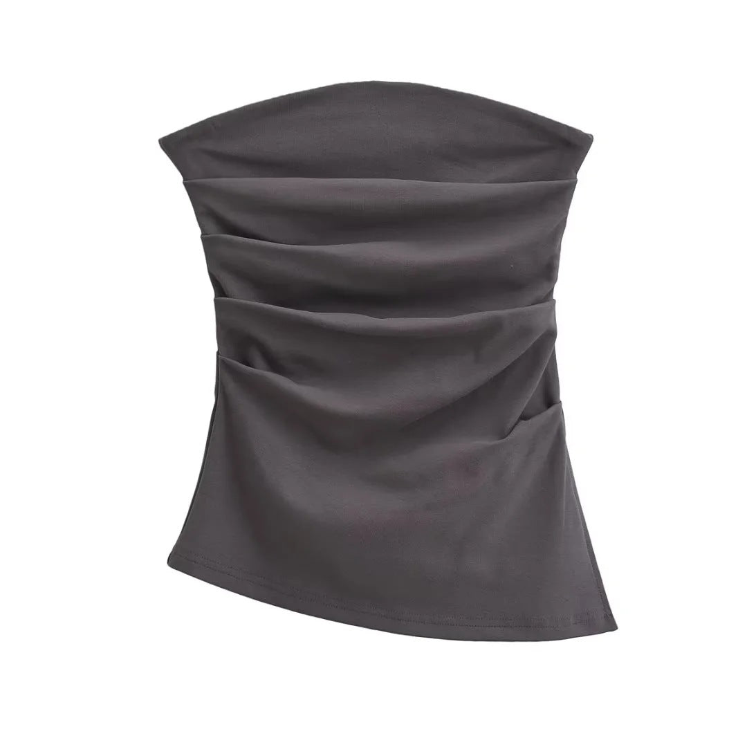 Sexy one-shoulder top-D747