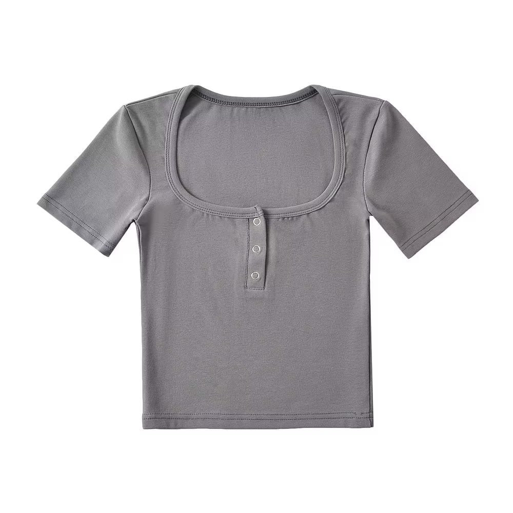 Solid color TEE-D464