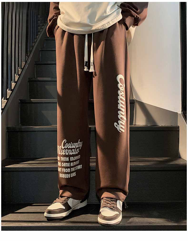 Print long pants-D411