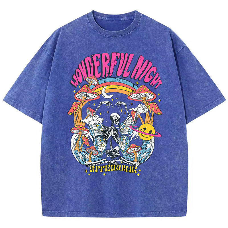 “Wonderful night skeleton” TEE-D555