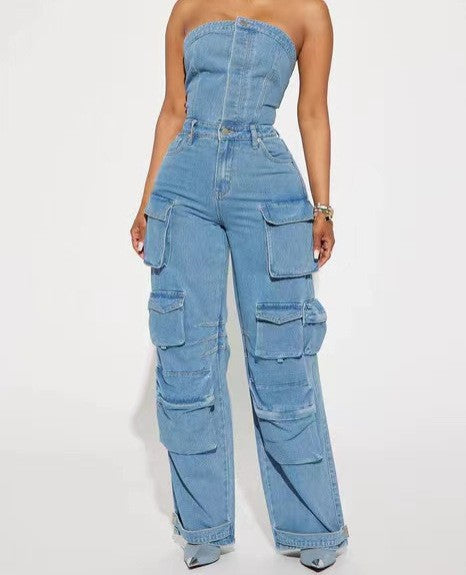 Overalls jeans-D815