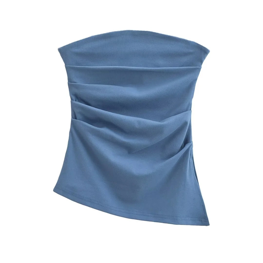 Sexy one-shoulder top-D747