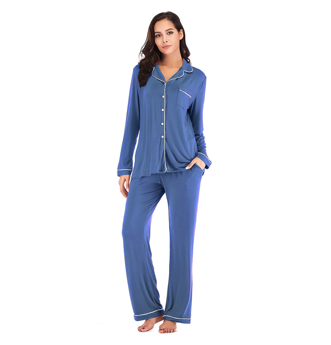 Home wear pajamas suit-D275