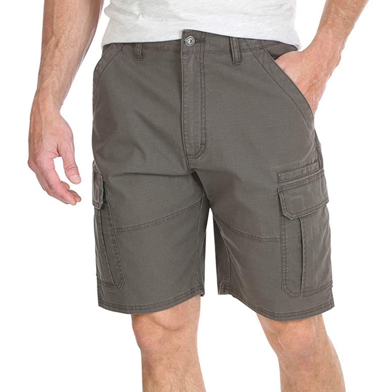 Multi-pocket casual overalls-D335