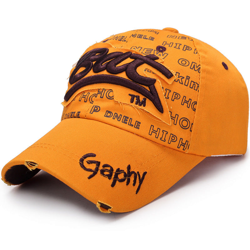 Baseball cap with 3D embroidery-D294