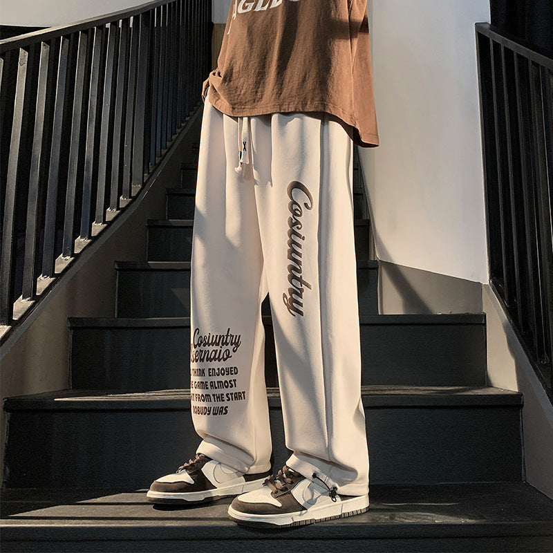 Print long pants-D411