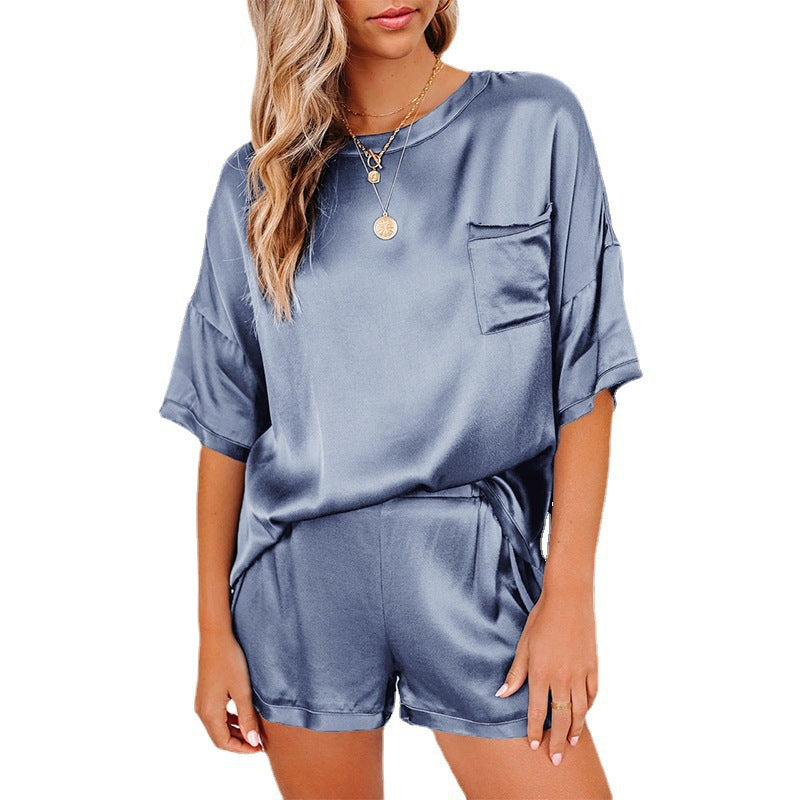 Solid color chiffon suit-D270