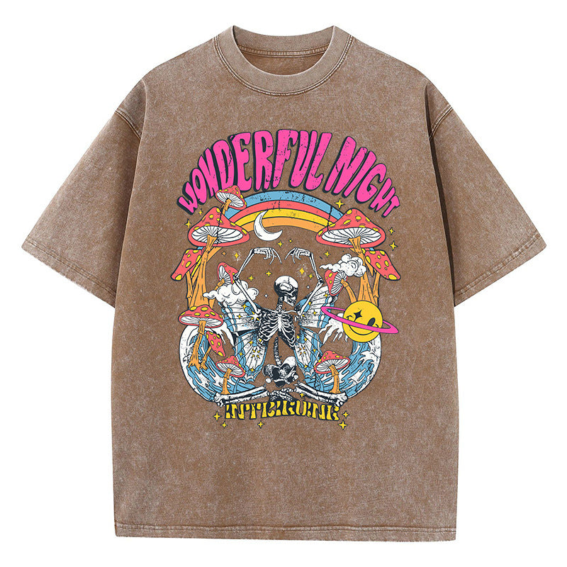 “Wonderful night skeleton” TEE-D555