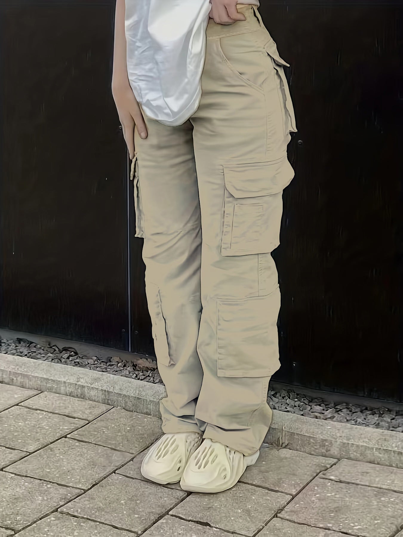High-waisted overalls-D168