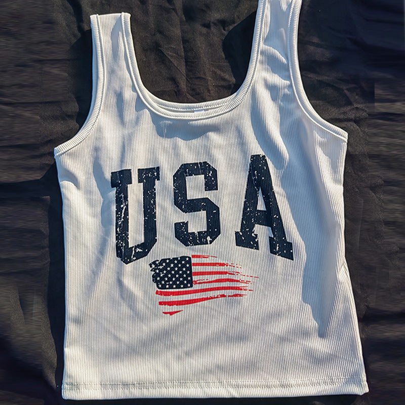 Crop top print European Cup-D585