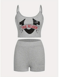 Sexy suspenders suit-D550